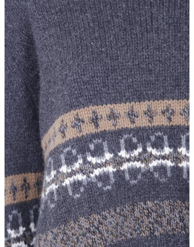 누어 [해외직구] 26FW 누어 스웨터 263FXB18001SP 21 ANTHRACITE CAMEL 착용컷