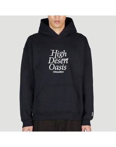[해외직구] 26 FW 리버레이더스 High Desert 텍스트 프린트 후드 스웨트셔츠 블랙 763042301 L009