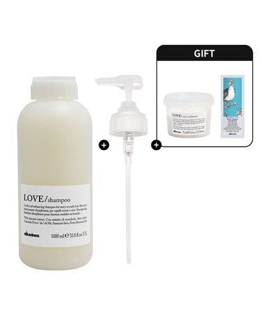 [갤러리아] 러브 컬 샴푸 1000ml (+컨디셔너 75ml, 샴푸 12ml)