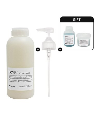 [갤러리아] [단독] 러브 컬 헤어 마스크 1000ml(+미누 샴푸 75ml+미누 컨디셔너 75ml)