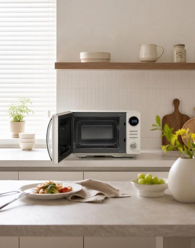 린나이 린나이 23L 무회전 플랫 전자레인지 택배발송상품 RMW-F23W (화이트) 800W 대용량 자동조리 착용컷