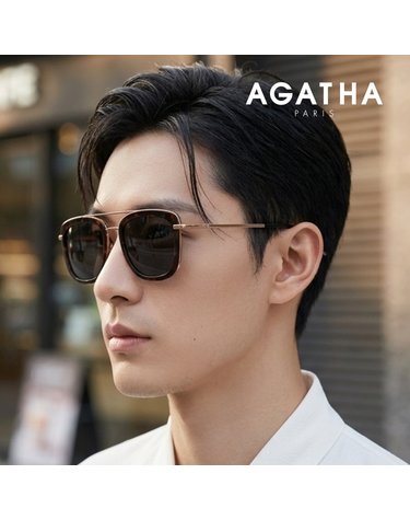 아가타 AG E113S C2 BK 스퀘어 오버사이즈 보잉 패션 선글라스