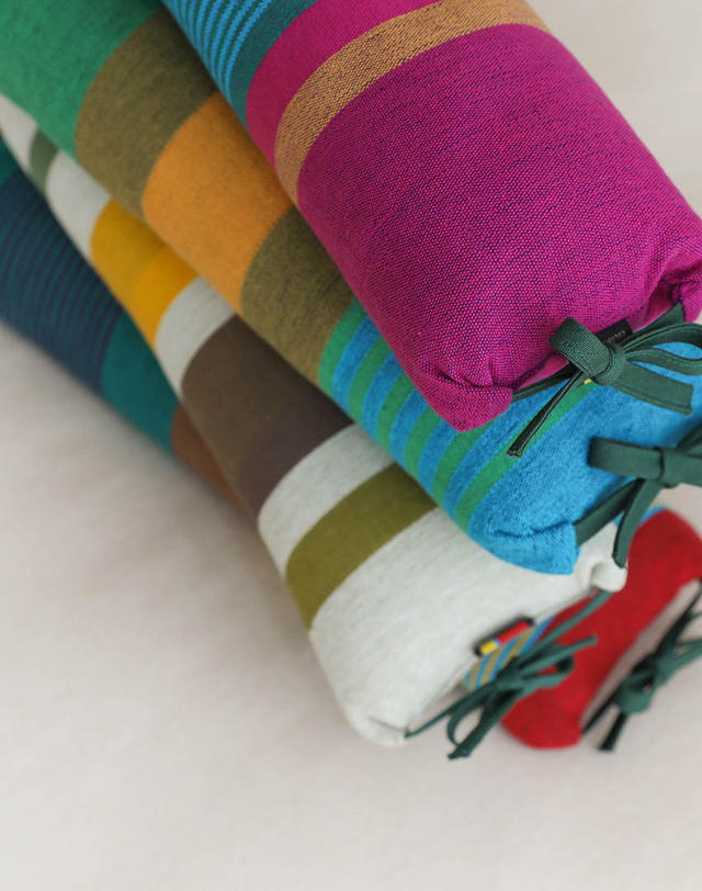 오리고 리본 메밀 경추 목베개 4 color 착용컷