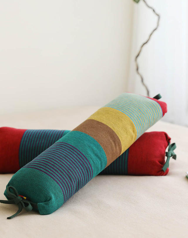 오리고 리본 메밀 경추 목베개 4 color 착용컷