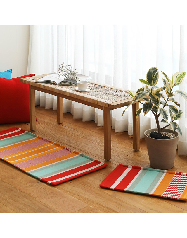 오리고 오리고 오가닉코튼 발매트 겸 주방매트 8colors / 2size 착용컷
