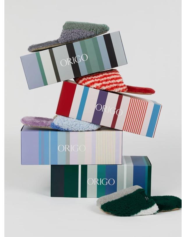 오리고 플리스 와이드 실내화 4 color 착용컷