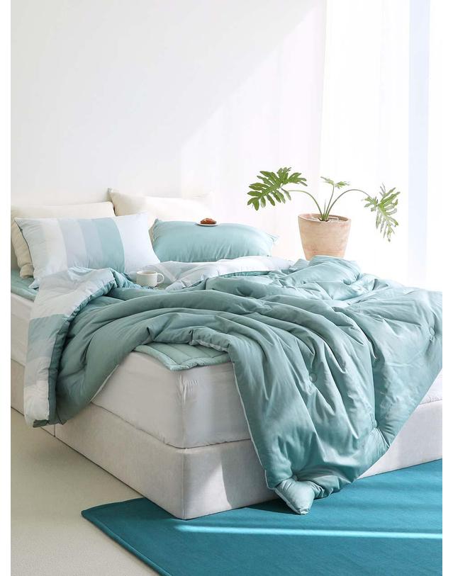 오리고 고밀도 60수 바이오워싱 프리미엄 차렵이불 사계절/극세사 2size 3color 착용컷