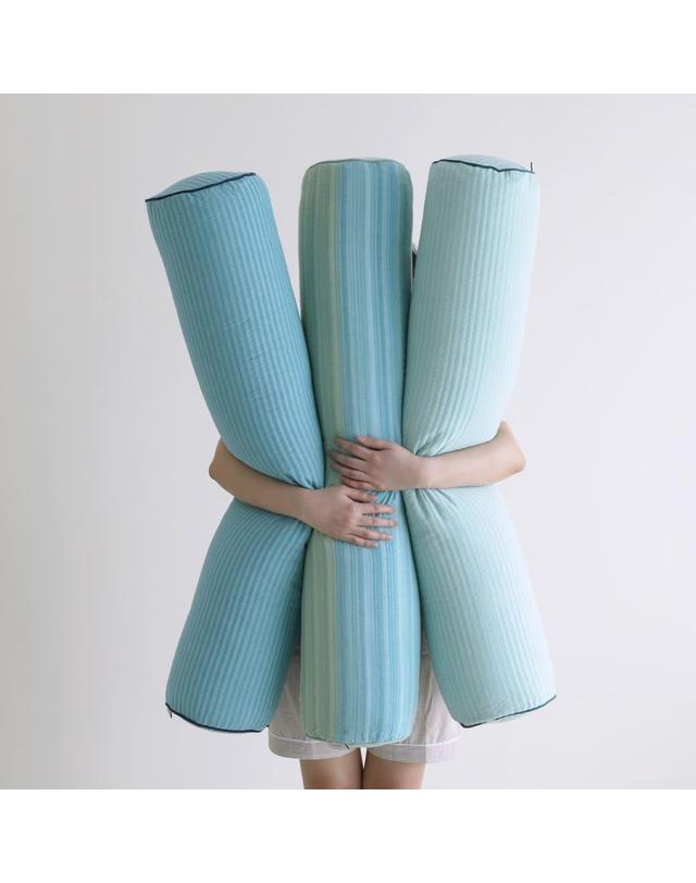 오리고 면 100% 시어서커 쿨바디필로우 커버 100x20 5color 착용컷