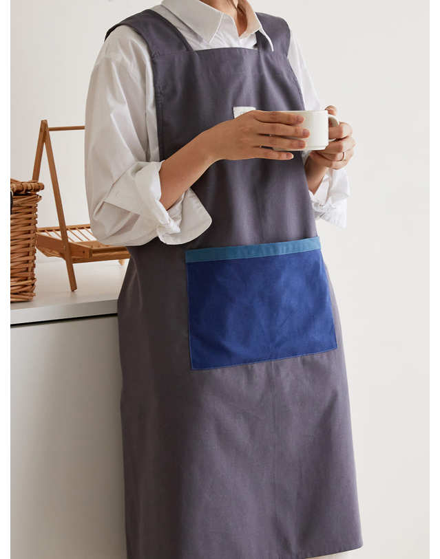오리고 20수 컴포트 원피스 앞치마 4color 착용컷