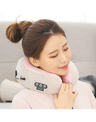 여행용 목베개 메모리폼 무선 마사지기 낮잠 쿠션 안마기 소울메이트 MD-003