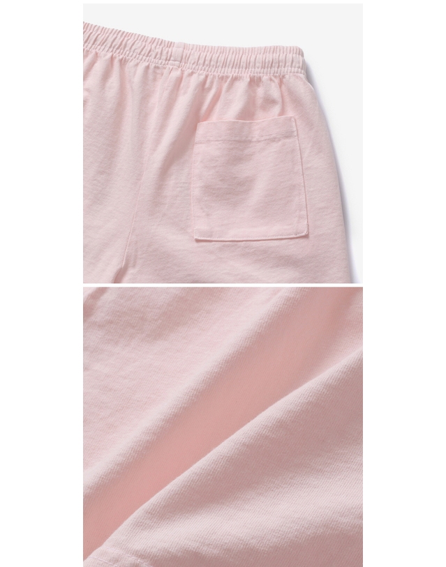 스포티앤리치 [스포티앤리치 SPORTY&RICH] SH037620078P140 PINK DOLPHIN 공용 반바지 착용컷