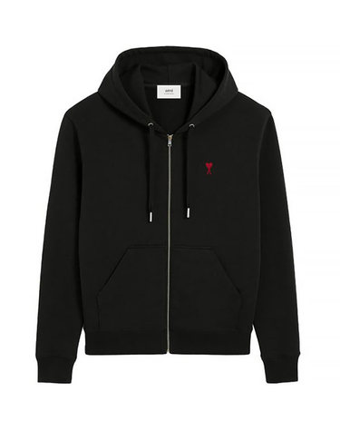 25FW 아미 드 꾀흐 후드 집업 BFUSW435 730 001 BLACK