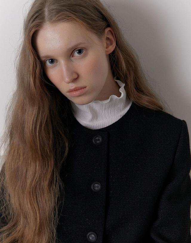 38컴온커먼 [21차] Classic Tweed Jacket (Black) 착용컷