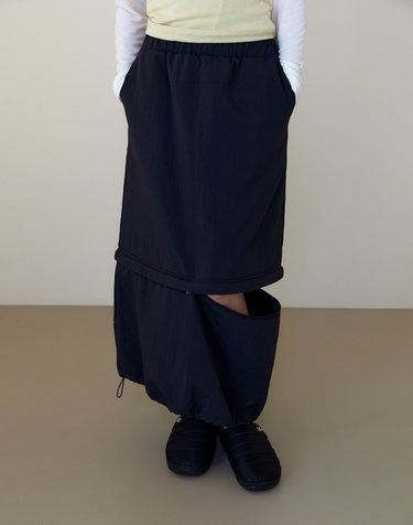Padded detachable skirt (Charcoal)