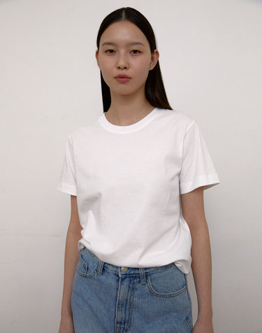 [19차] Regular cotton T-Shirts (White)