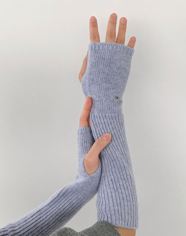 Cashmere hand warmer (Ice Blue)