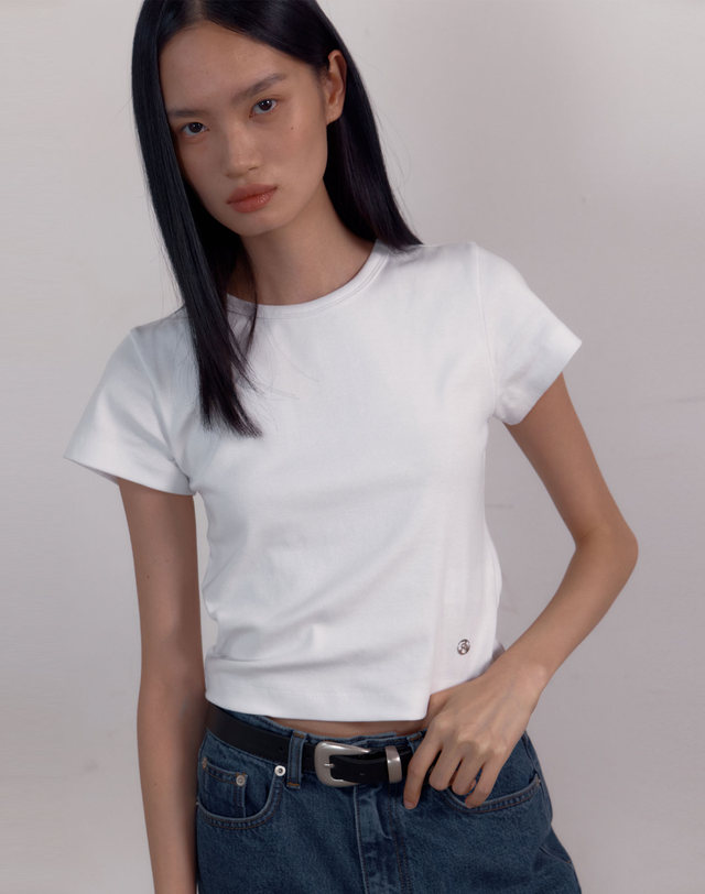 38컴온커먼 [23차] Symbol Slim 90s T-Shirts (White) 착용컷