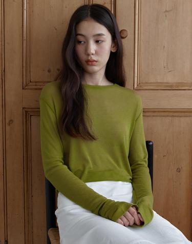 [25차] Sheer Touch Long Sleeve (Olive)