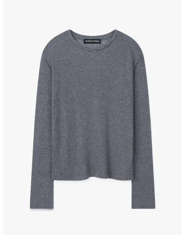 [9차] Sheer Touch Long Sleeve (Melange Gray)