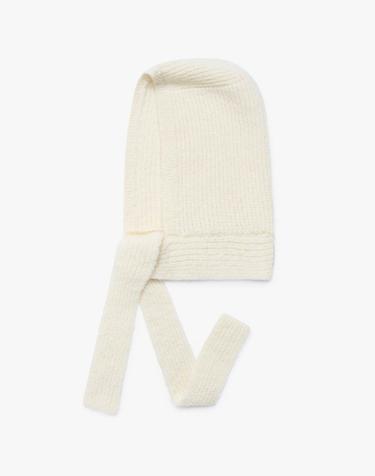 Alpaca Blend Balaclava Muffler (Ivory)