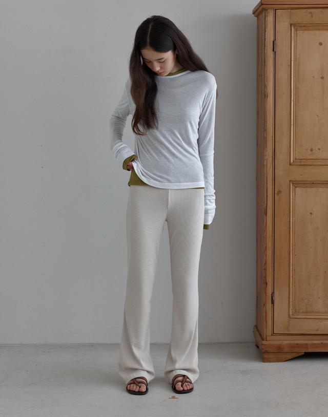38컴온커먼 [14차] Sheer Touch Long Sleeve (White) 착용컷