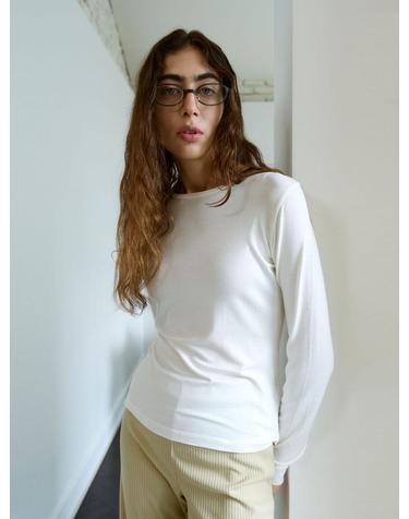 Silky Touch Slim Long Sleeve (Cloud)