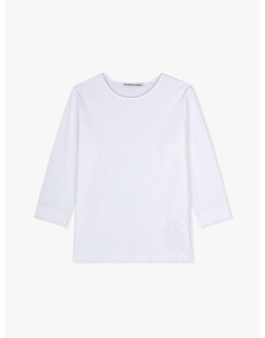 Cotton 3/4 Sleeve T-Shirts (White)