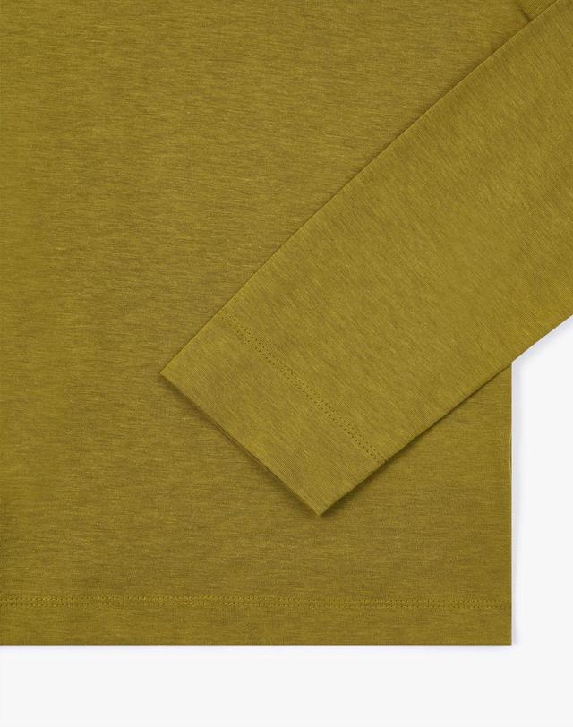 38컴온커먼 [2차] Tencel Long Sleeve T-Shirts (Olive) 연두 착용컷