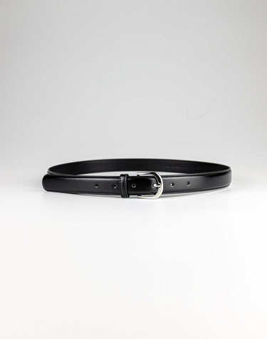 [19차] 25mm Basic Faux Leather Belt (Silver S)