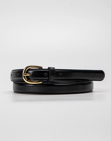 [5차] Volume Faux Leather Belt 20mm (Gold)