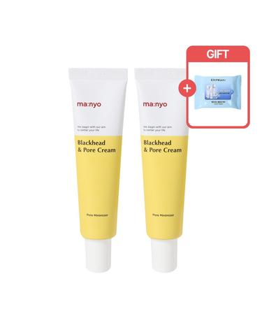 마녀공장 기름 잡는 보송크림 블랙헤드 포어 크림 30ml 2개 + 클렌징티슈