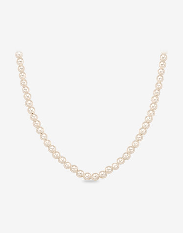 14K 진주 비드 목걸이 3mm