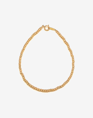 14K 컷팅 금볼 팔찌 2mm