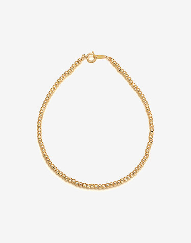 14K 골드 금볼 팔찌 2mm