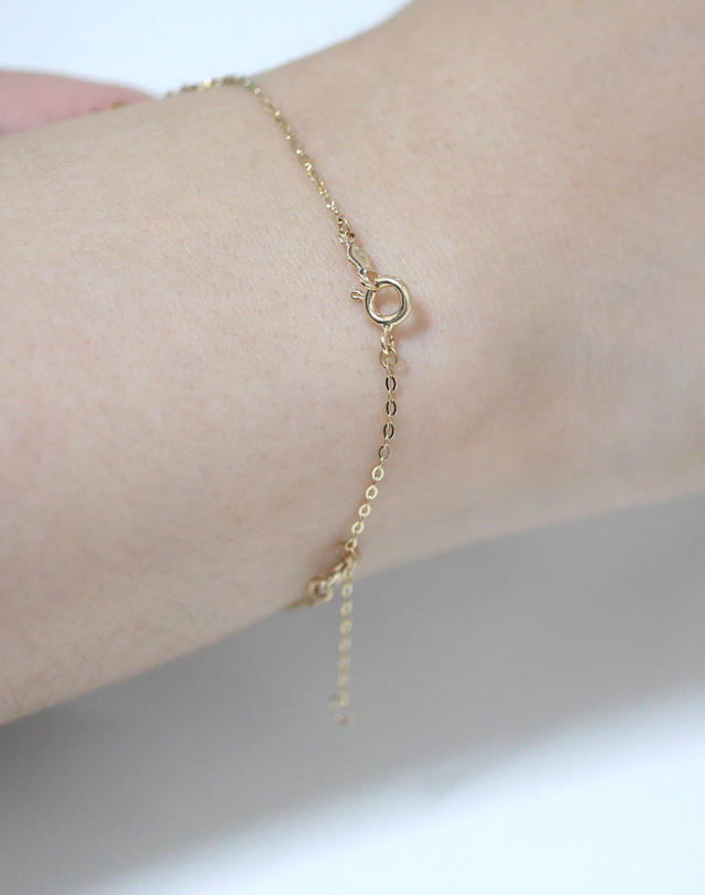 하리쥬얼리 14K/18K 심플 연결 연장 체인 5cm 착용컷