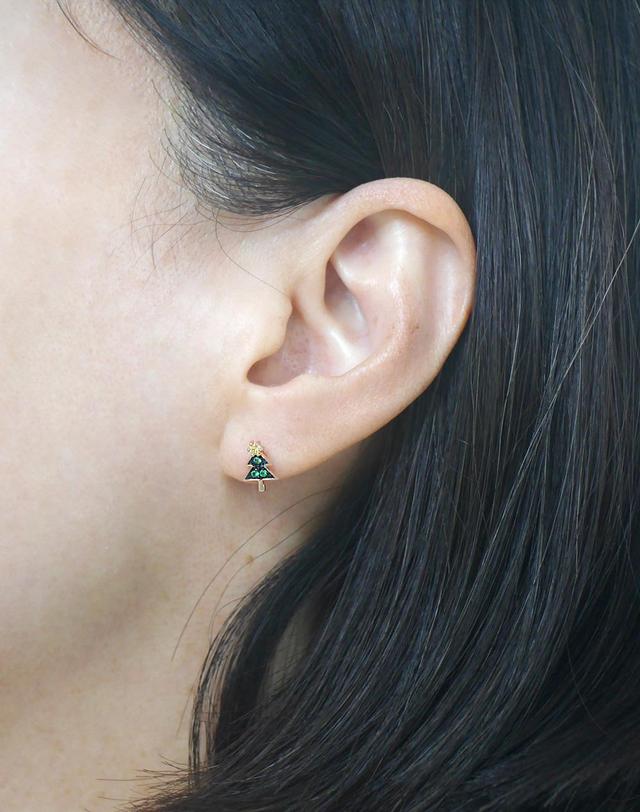 하리쥬얼리 18K 트리 피어싱 착용컷