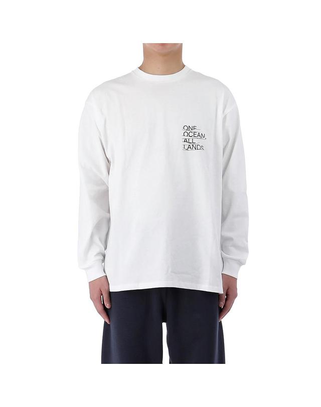 나나미카 26SS 나나미카 OOAL 그래픽 롱 슬리브 S25FT005E OFFWHITE 착용컷
