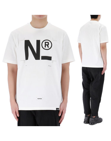 네멘 NEMEN 로고 폰트 반팔 티셔츠 NMN_E23141T_224
