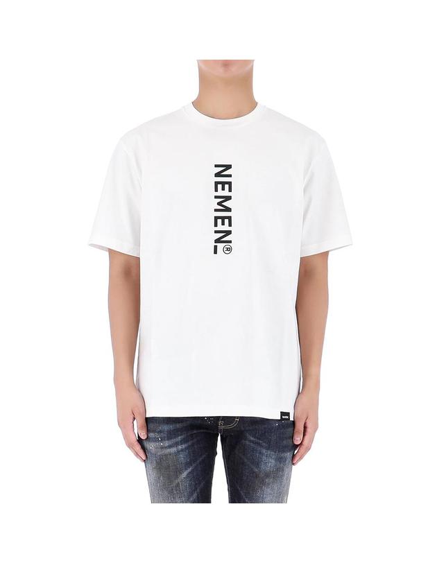 네멘 네멘 NEMEN 로고 반팔 티셔츠 NMN_E23145T_224 착용컷