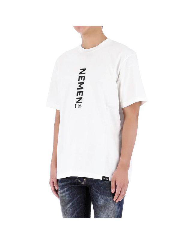 네멘 네멘 NEMEN 로고 반팔 티셔츠 NMN_E23145T_224 착용컷