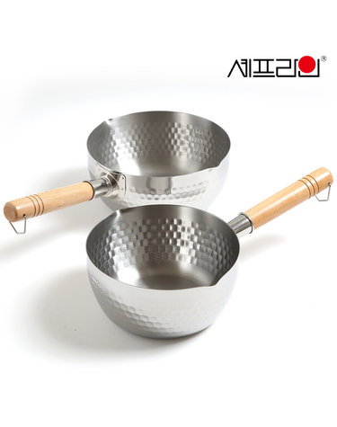 셰프라인 스테인레스 IH 함마톤편수냄비(인덕션겸용) 18cm 20cm 택1