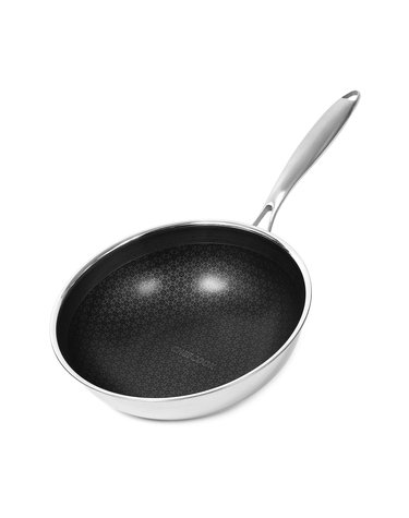 [셰프쿡] 엠보도트 IH 테프론 통3중 스텐궁중팬 28cm