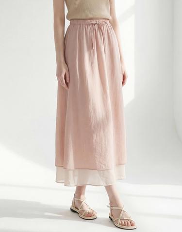 매긴 · 오간자 더블 스트링 스커트_M6M1SK8381 · 스토어 상품 이미지
