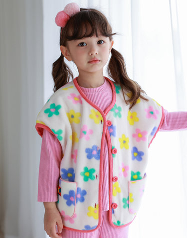케일 조끼_핑크
