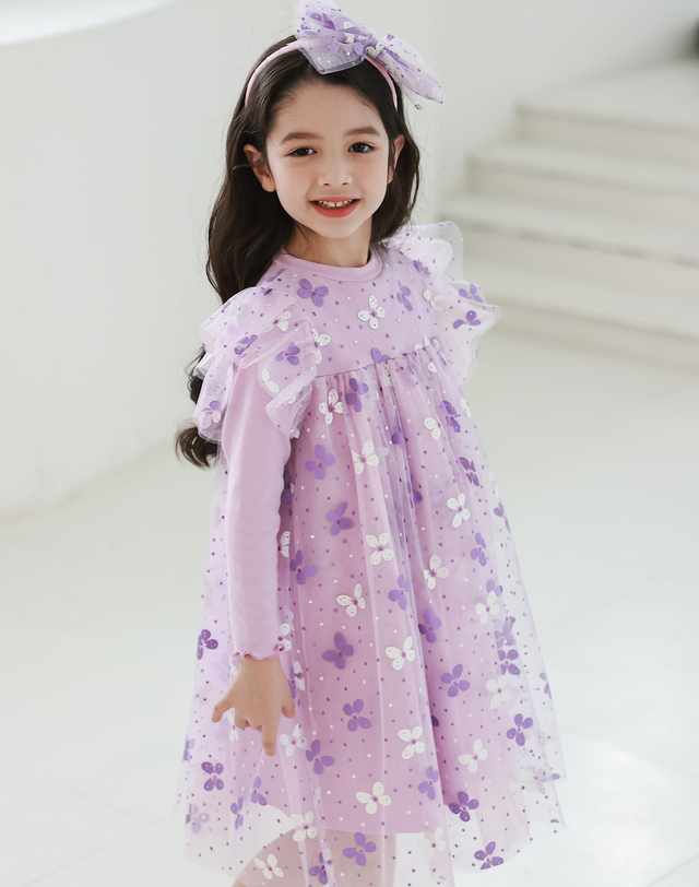 유니엘 카엘라 드레스_라벤더 착용컷