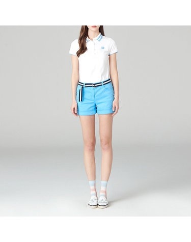 [온오프골프웨어] 여성 스트레치 면 반바지 OF5702LA_SKYBLUE