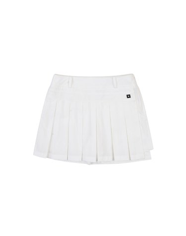 [온오프골프웨어] 여성 플리츠 랩스커트형 반바지 OF5723LA_WHITE
