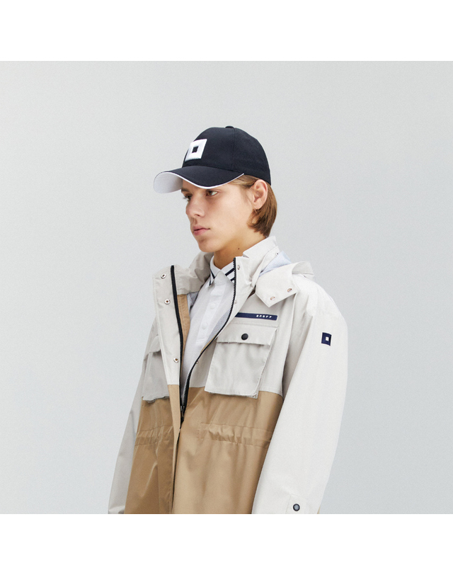 온오프 골프웨어 [온오프골프웨어] 남성 3레이어 긴기장 비옷 OF1803GA_BEIGE 착용컷