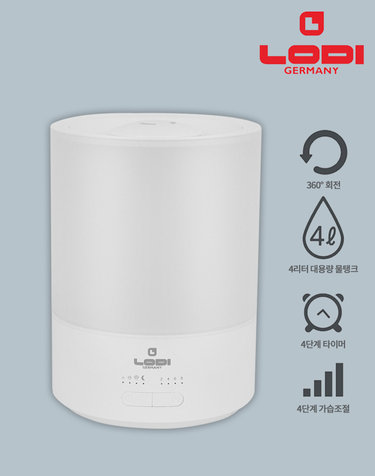 [로디] 4L 대용량 저소음 초음파 가습기 LDH-400