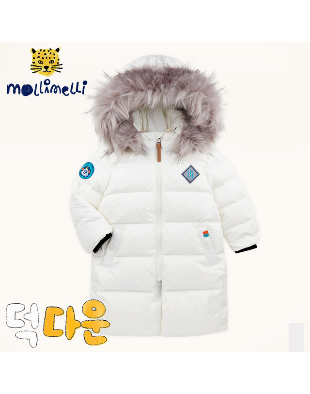 몰리멜리 뉴마시멜로덕다운롱패딩점퍼 착용컷